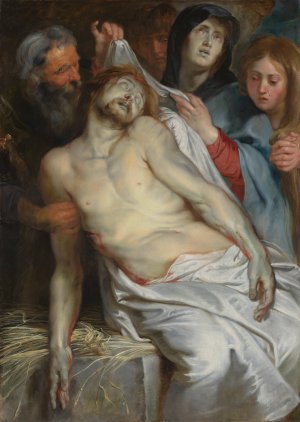 Christ on the Straw by Peter Paul Rubens Oil Painting