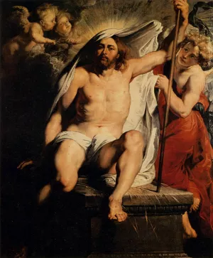 Christ Resurrected by Peter Paul Rubens Oil Painting