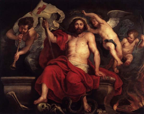 Main Product Photo of Christ Triumphant over Sin and Death Painting by Peter Paul Rubens