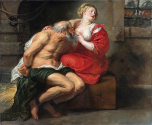 Cimon and Pero by Peter Paul Rubens Oil Painting