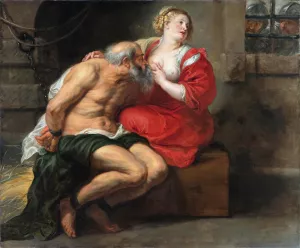 Cimon and Pero by Peter Paul Rubens Oil Painting