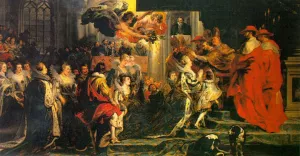 Coronation of Marie de Medici by Peter Paul Rubens - Oil Painting Reproduction