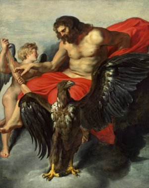 Cupid Supplicating Jupiter by Peter Paul Rubens Oil Painting