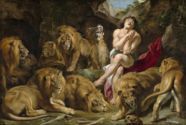 Main Product Photo of Daniel in the Lions' Den  Painting by Peter Paul Rubens
