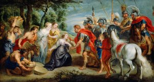 David Meeting Abigail by Peter Paul Rubens Oil Painting