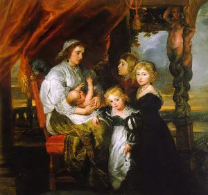 Deborah Kip and Her Children by Peter Paul Rubens Oil Painting