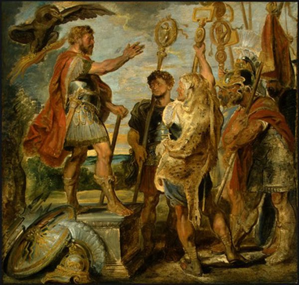 Main Product Photo of Decius Mus Addressing the Legions Painting by Peter Paul Rubens