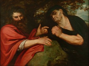 Democritus and Heraclitus by Peter Paul Rubens Oil Painting