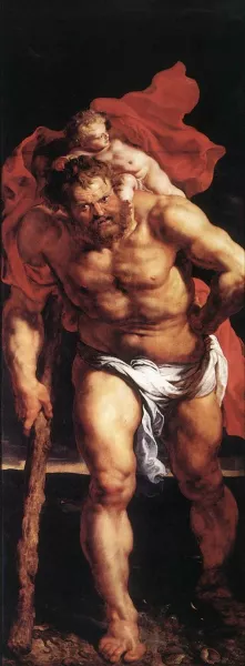 Descent from the Cross Outside Left by Peter Paul Rubens - Oil Painting Reproduction