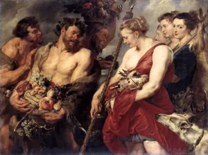 Diana Returning from Hunt by Peter Paul Rubens Oil Painting