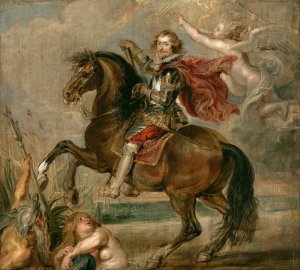 Equestrian Portrait of the Duke of Buckingham by Peter Paul Rubens Oil Painting