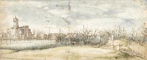 Gezicht op Kasteel Crayenhof te Zwijndrecht by Peter Paul Rubens Oil Painting