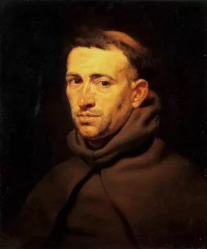 Head of a Franciscan Friar by Peter Paul Rubens - Oil Painting Reproduction