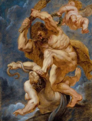 Hercules as Heroic Virtue Overcoming Discord by Peter Paul Rubens - Oil Painting Reproduction