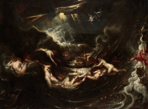 Hero And leander by Peter Paul Rubens Oil Painting