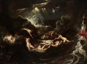 Hero And leander by Peter Paul Rubens Oil Painting