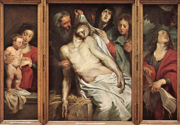 Lamentation of Christ by Peter Paul Rubens - Hand-Painted Oil Painting Reproduction
