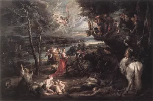 Landscape with Saint George and the Dragon by Peter Paul Rubens - Oil Painting Reproduction
