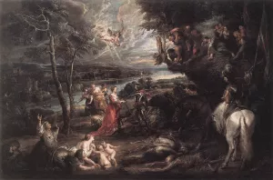 Landscape with Saint George and the Dragon Oil painting by Peter Paul Rubens