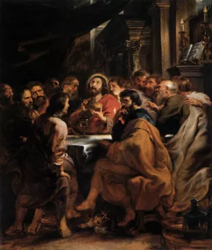 Last Supper by Peter Paul Rubens - Oil Painting Reproduction
