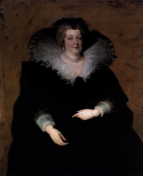 Marie de Mdici, Queen of France by Peter Paul Rubens - Hand-Painted Oil Painting Reproduction