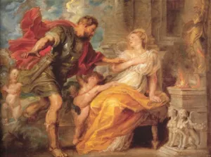 Mars and Rhea Silvia by Peter Paul Rubens - Oil Painting Reproduction