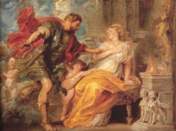 Mars and Rhea Silvia by Peter Paul Rubens - Hand-Painted Oil Painting Reproduction