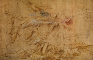Minerva and Hercules Restraining Mars by Peter Paul Rubens Oil Painting