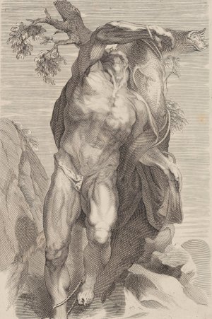 Naked Man Tied Up by Peter Paul Rubens Oil Painting