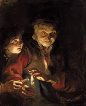 Night Scene by Peter Paul Rubens Oil Painting