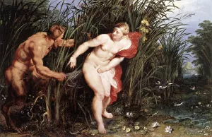 Pan and Syrinx by Peter Paul Rubens - Oil Painting Reproduction