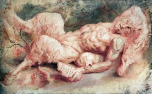 Pan Reclining by Peter Paul Rubens - Oil Painting Reproduction