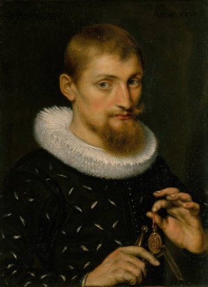 Portrait of a Man, Possibly an Architect or Geographer by Peter Paul Rubens Oil Painting
