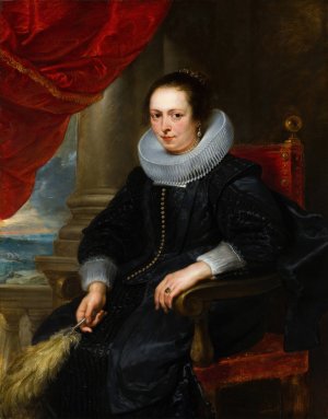 Portrait of a Woman, possibly Clara Fourment by Peter Paul Rubens Oil Painting