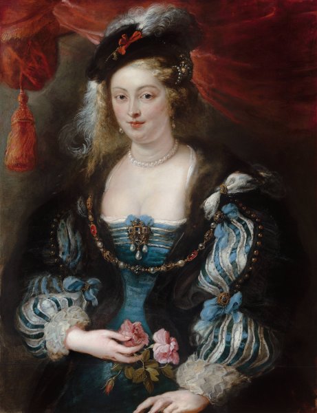 Portrait of a Young Woman  by Peter Paul Rubens - Hand-Painted Oil Painting Reproduction