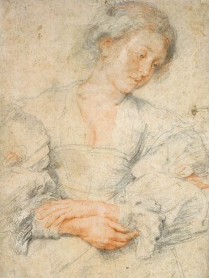 Portrait of a Young Woman by Peter Paul Rubens Oil Painting