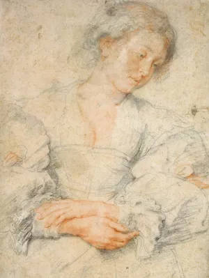 Portrait of a Young Woman Oil painting by Peter Paul Rubens