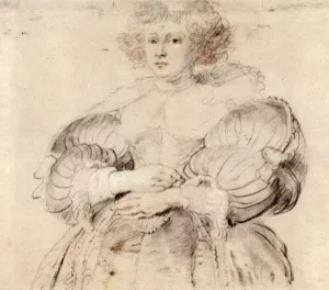 Portrait of Helena Fourment Oil painting by Peter Paul Rubens