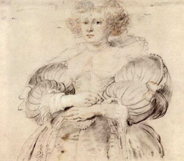 Portrait of Helena Fourment by Peter Paul Rubens - Hand-Painted Oil Painting Reproduction