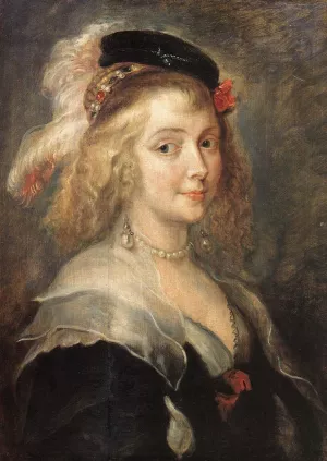 Portrait of Helene Fourment by Peter Paul Rubens - Oil Painting Reproduction