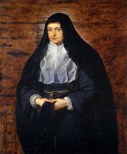 Portrait of Infanta Clara Eugenia, Governess of the Netherlands by Peter Paul Rubens - Hand-Painted Oil Painting Reproduction