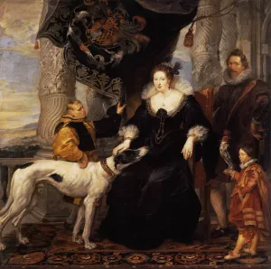 Portrait of Lady Arundel with Her Train by Peter Paul Rubens Oil Painting