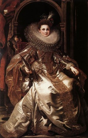 Portrait of Maria Serra Pallavicino by Peter Paul Rubens Oil Painting