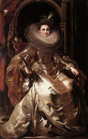 Portrait of Maria Serra Pallavicino Oil painting by Peter Paul Rubens