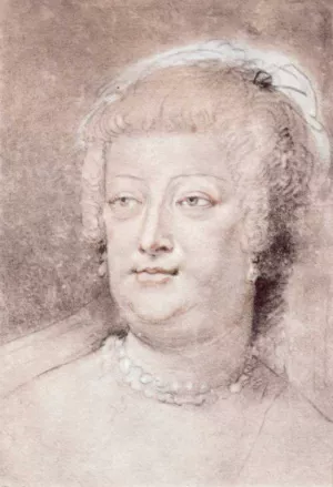 Portrait of Marie de Medici by Peter Paul Rubens Oil Painting