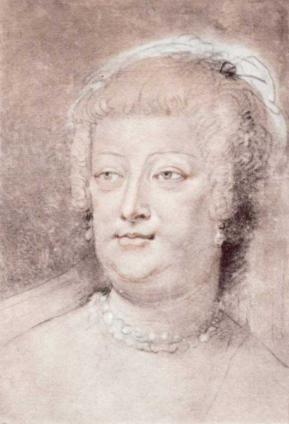 Portrait of Marie de Medici by Peter Paul Rubens - Hand-Painted Oil Painting Reproduction