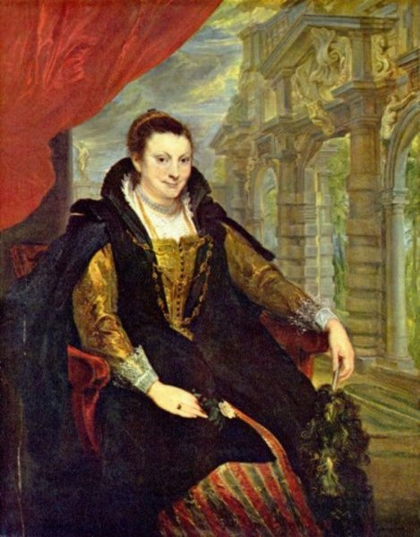 Portrat der Isabella Brandt by Peter Paul Rubens - Hand-Painted Oil Painting Reproduction