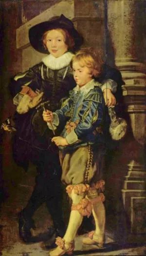 Portrat von Albert und Nicolas, Shne des Knstlers painting by Peter Paul Rubens