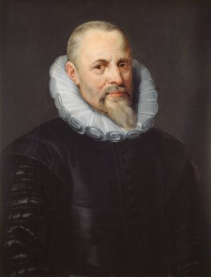 Portret van Jan I Moretus by Peter Paul Rubens Oil Painting