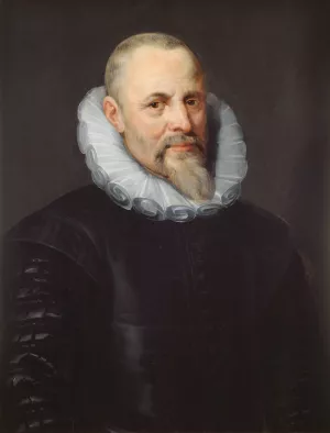 Portret van Jan I Moretus by Peter Paul Rubens Oil Painting